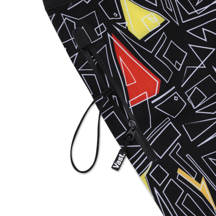 Chalk Lines Vast Performance Boardshort Zipper Pocket