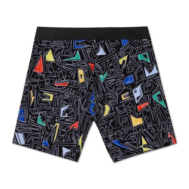 Chalk Lines Vast Performance Boardshort Back