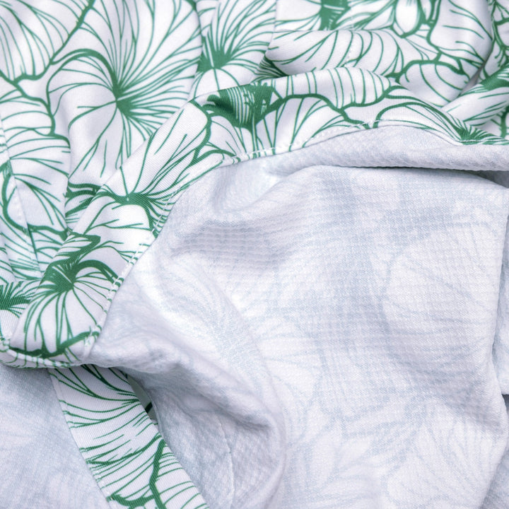 Aqua Terra Hibiscus Tech Button up