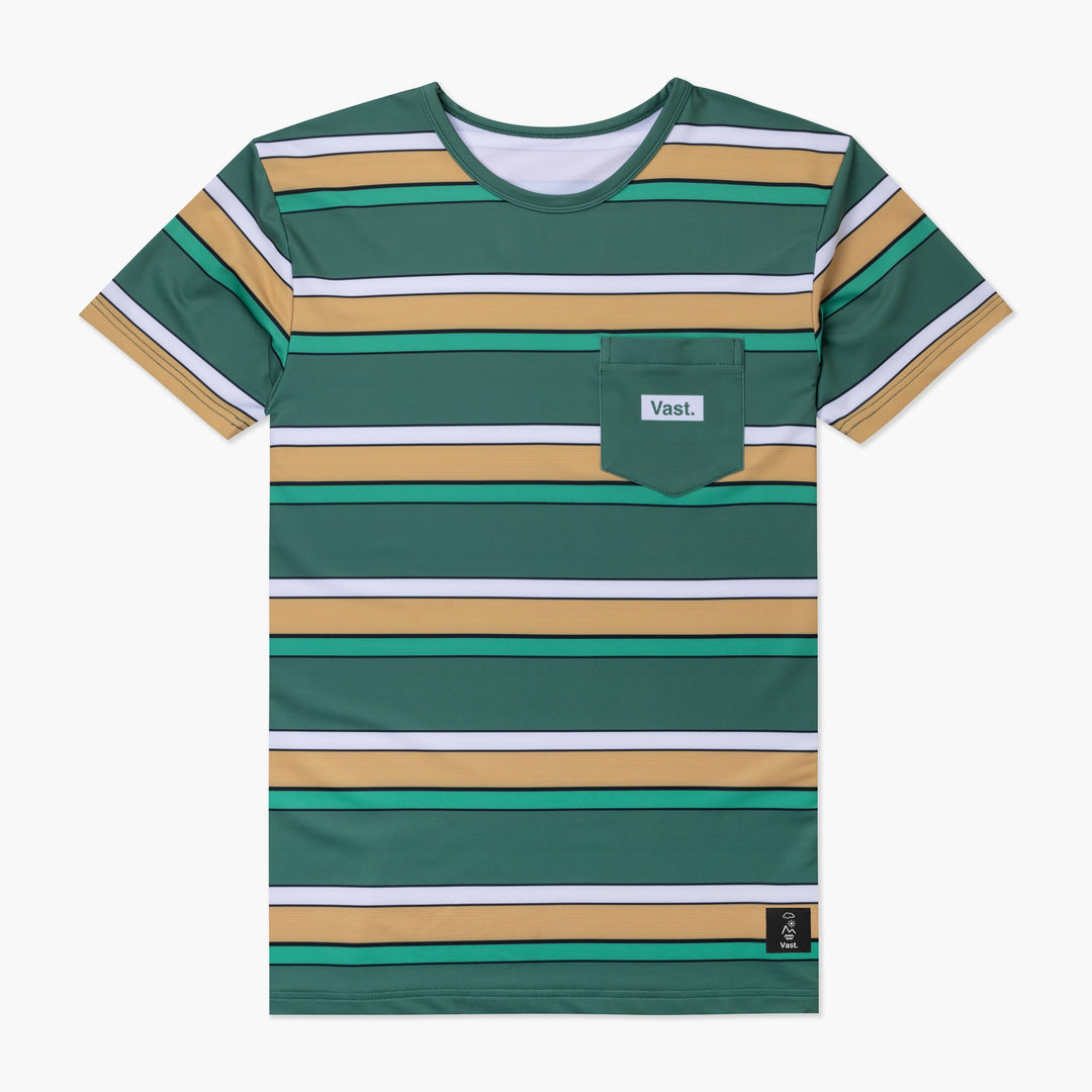 Aqua Terra On Stripes Tech Tee