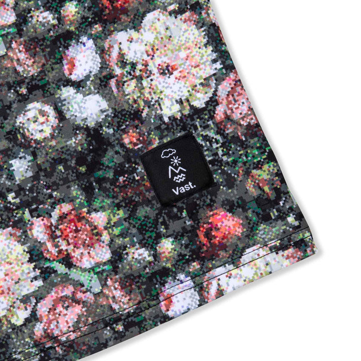 Vast AquaTerra Digi Floral Performance Surf Tee Close Up Tag