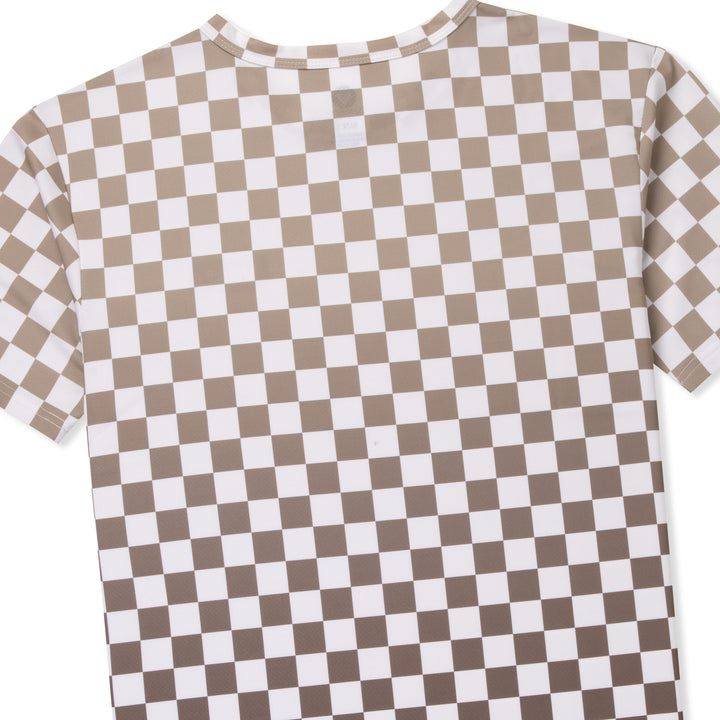 Vast AquaTerra Checkerboard Performance Surf Tee Close Back