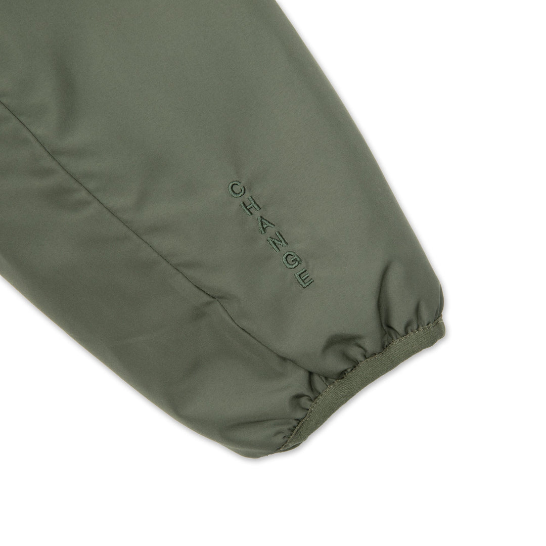 No Collar Puffy Bomber