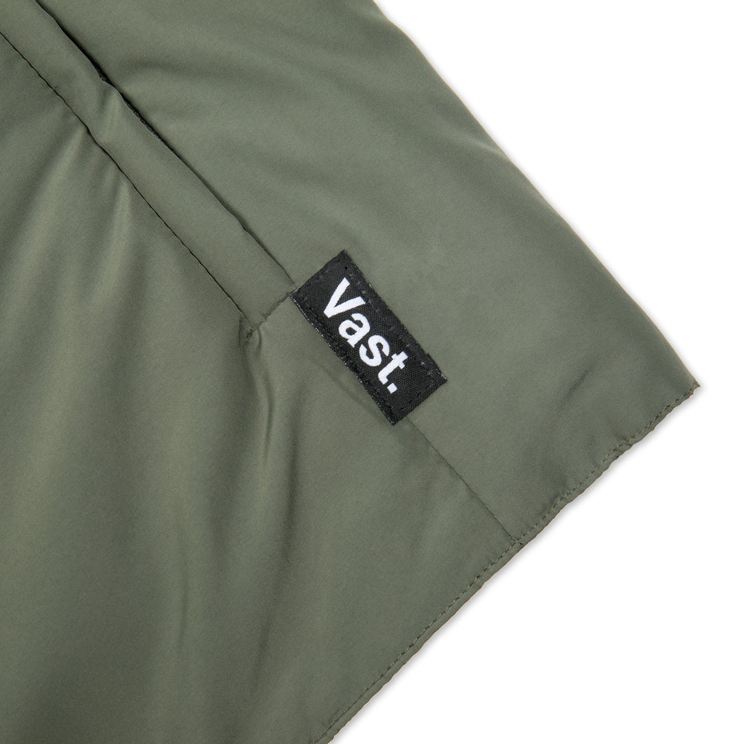 No Collar Puffy Bomber