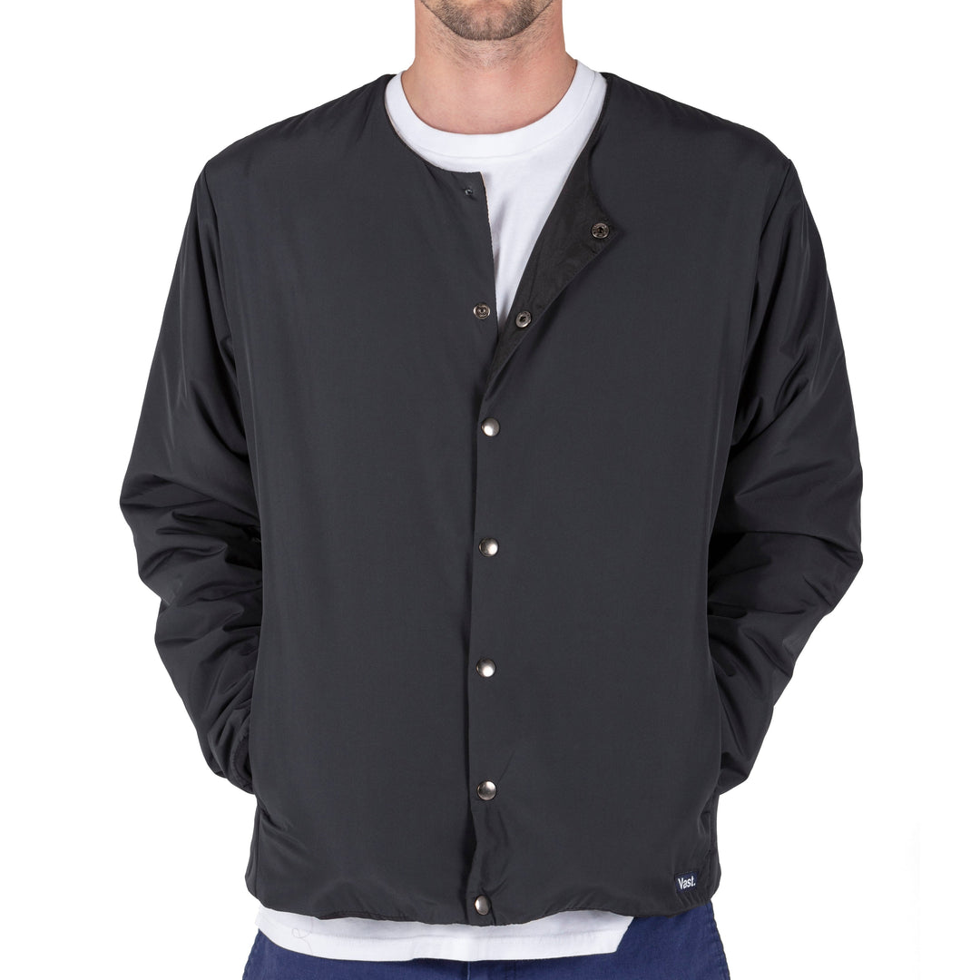 No Collar Puffy Jacket