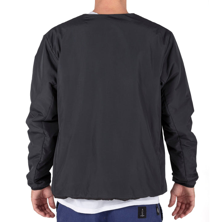 No Collar Puffy Jacket