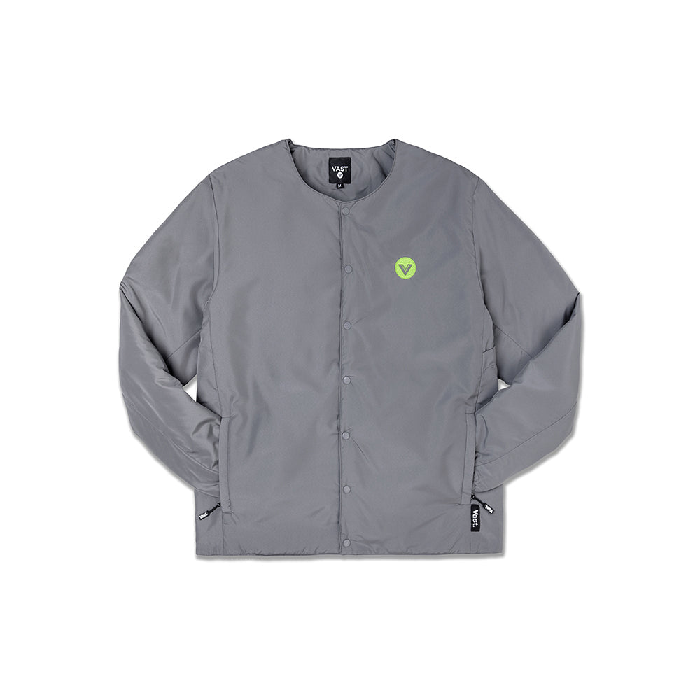 No Collar Puffy Lifestyle Jacket