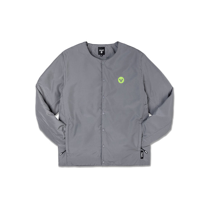 No Collar Puffy Lifestyle Jacket