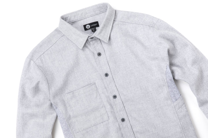 Rib Panel Button Shirt