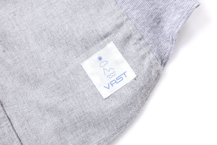 Rib Panel Button Shirt