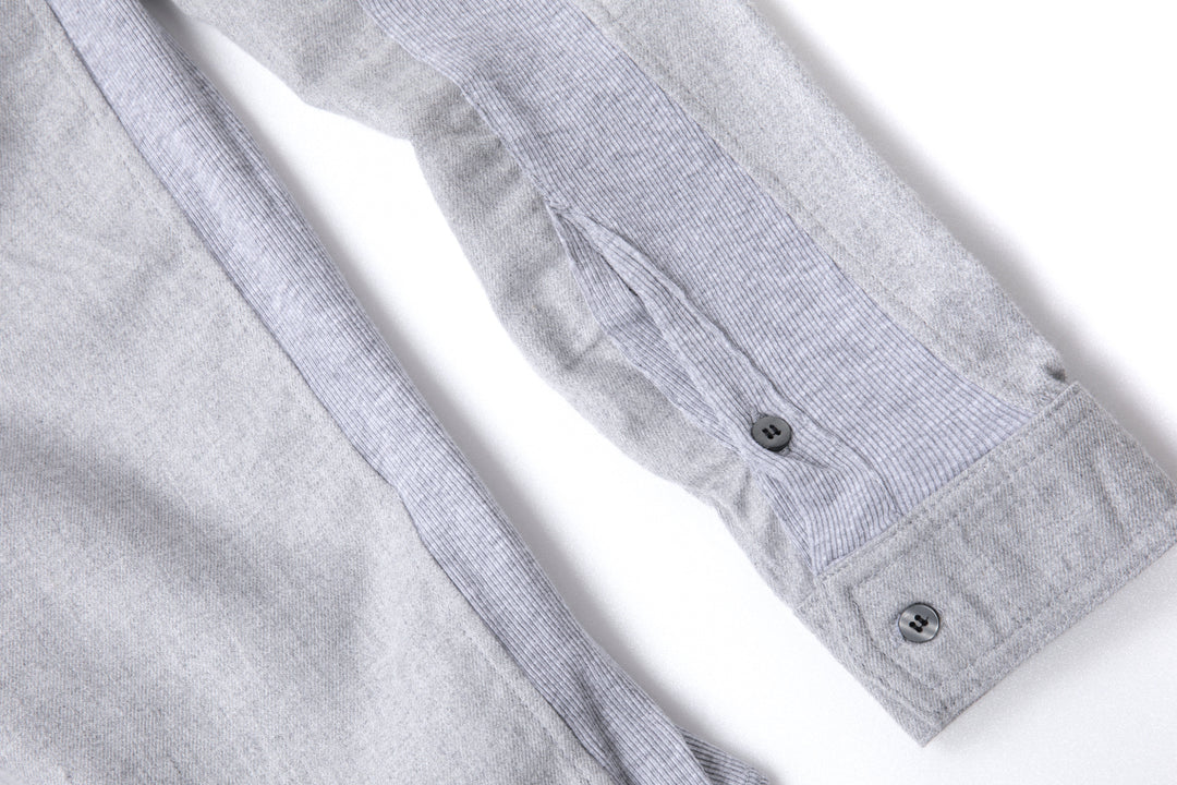 Rib Panel Button Shirt