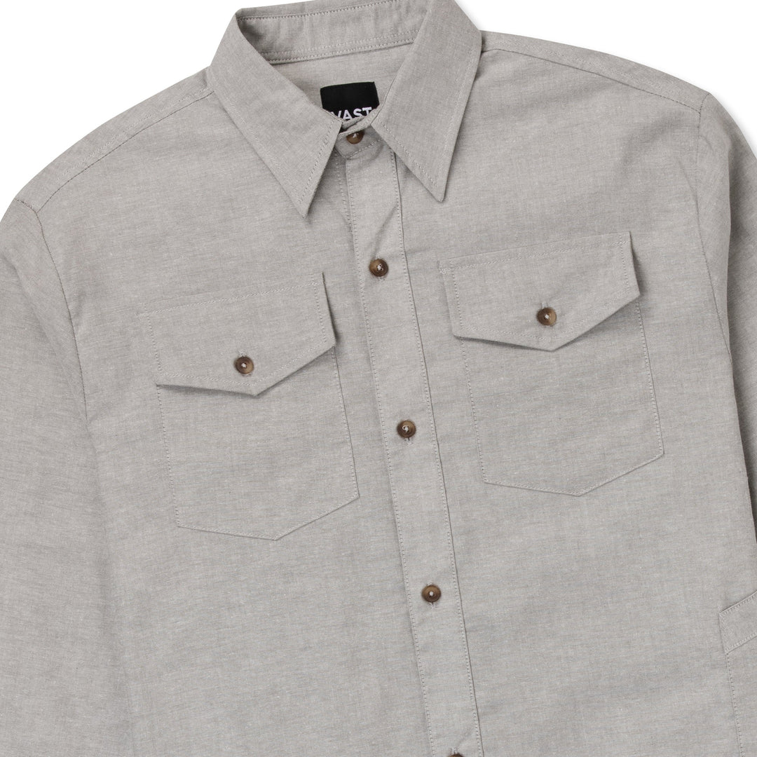 Ribbed Chambray Shirt