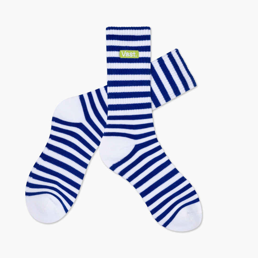 Deep Ocean Striped Socks