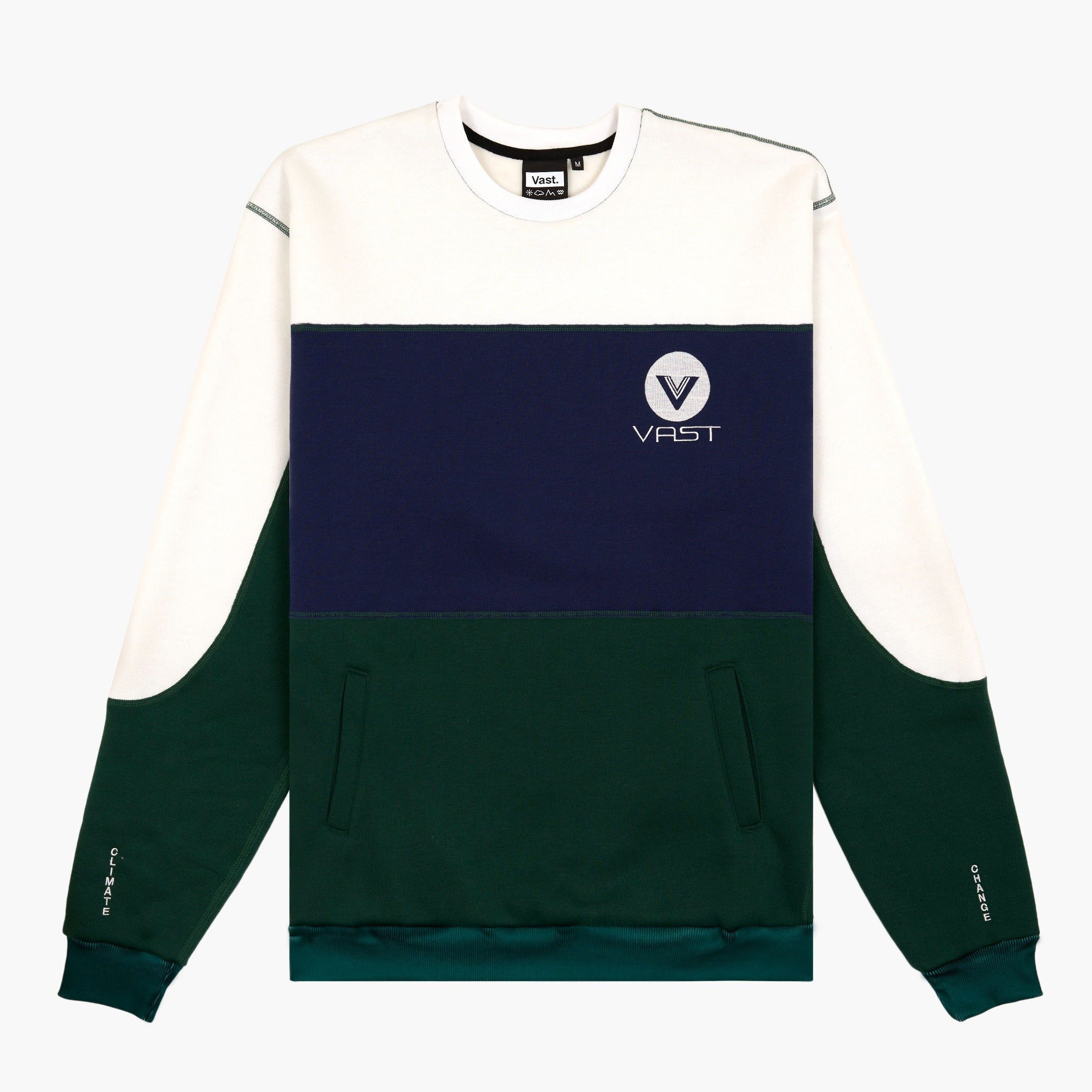 Deep Color Block Fleece