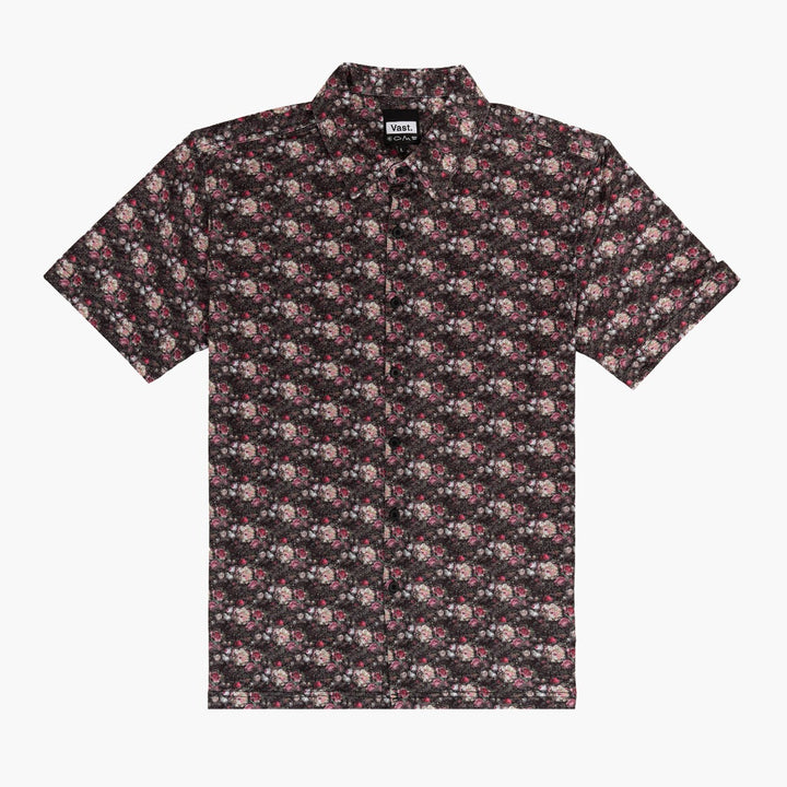 Digi Floral Naturals Aqua Terra Button Up