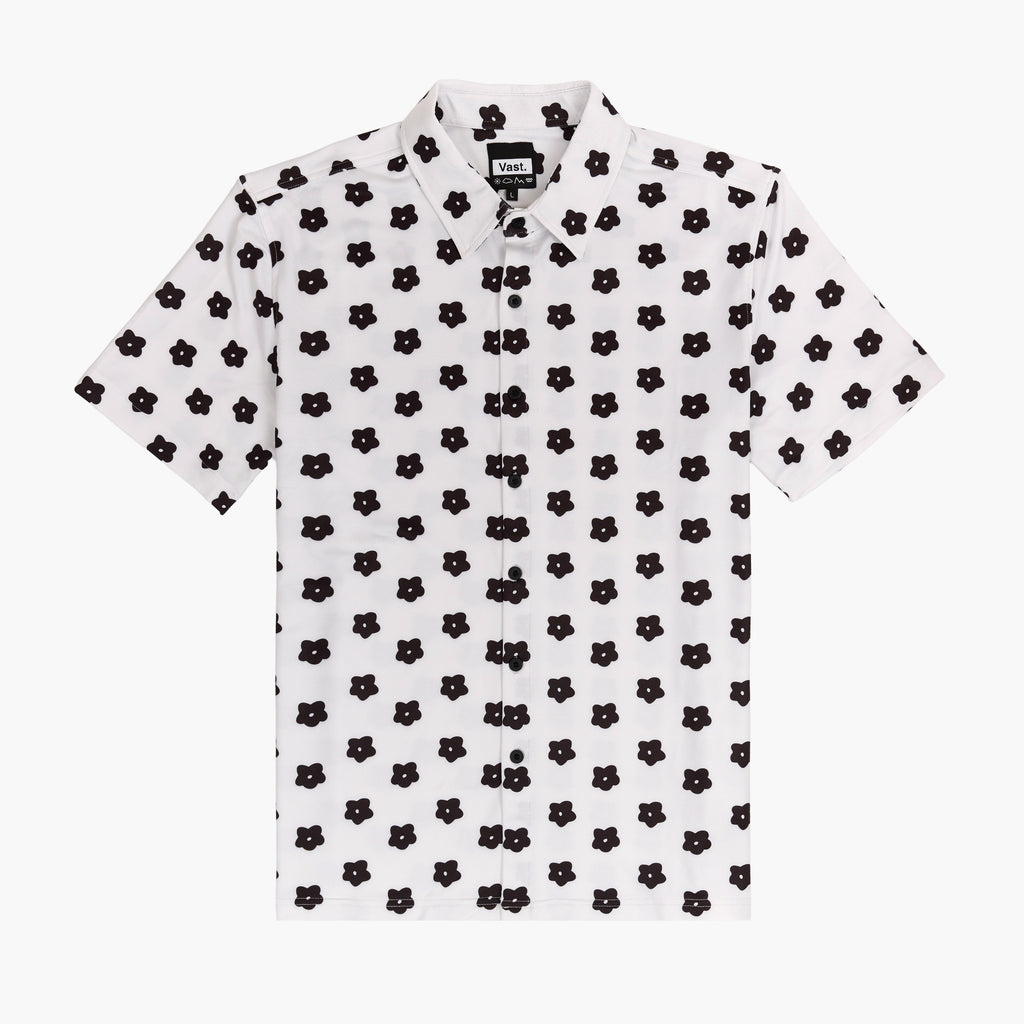 Flower Power Aqua Terra Button Up