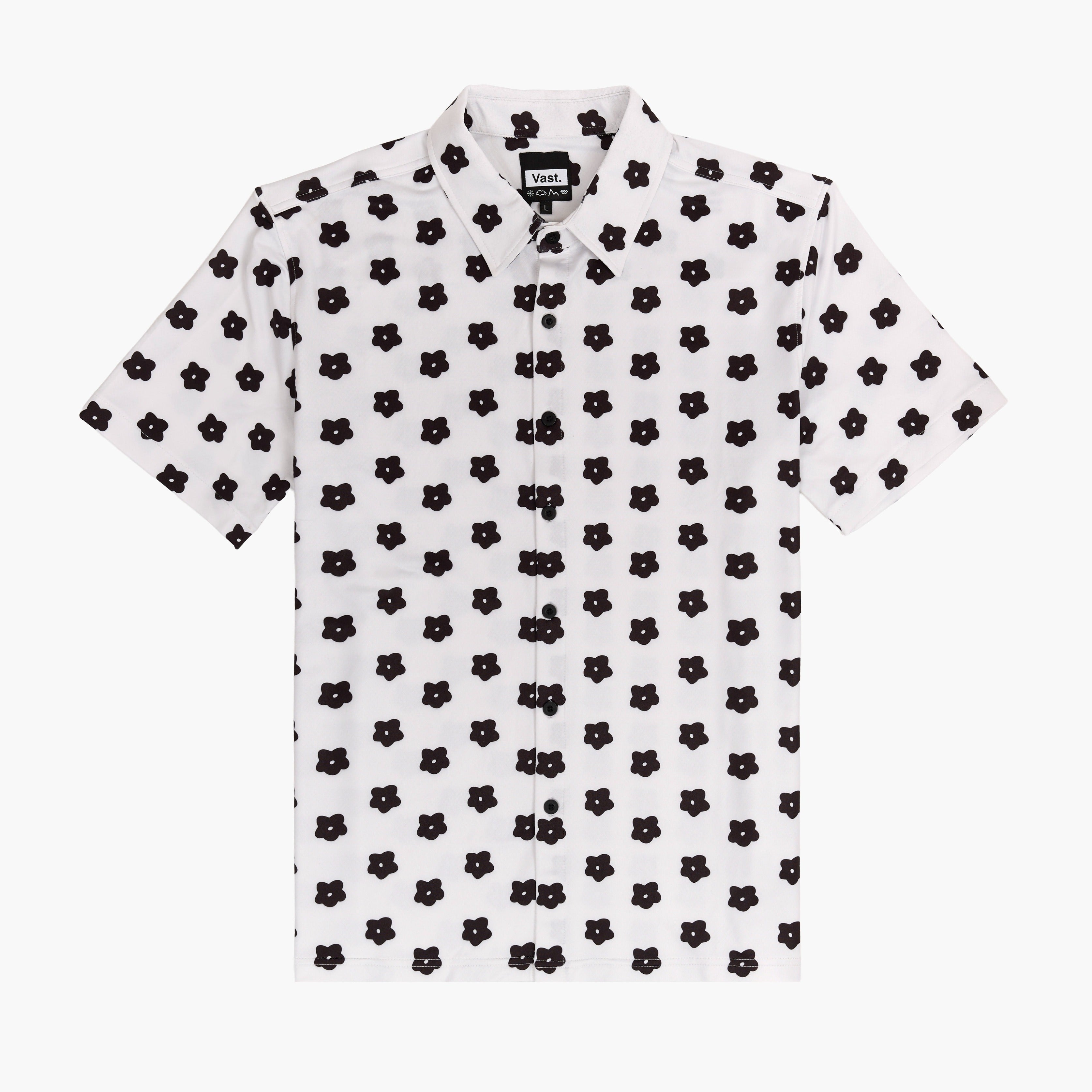 Flower Power Aqua Terra Button Up