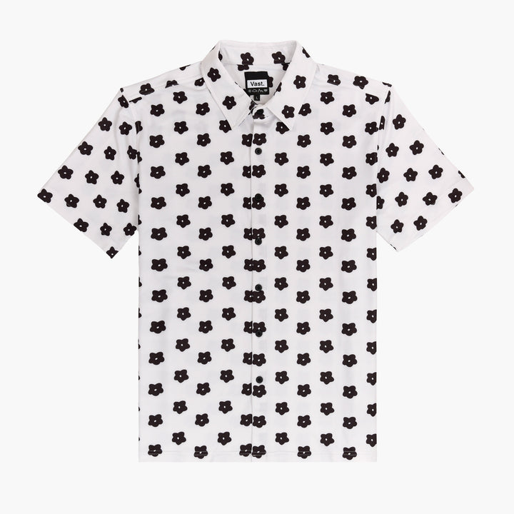 Flower Power Aqua Terra Button Up