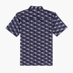 Digi Floral Blues Aqua Terra Button Up