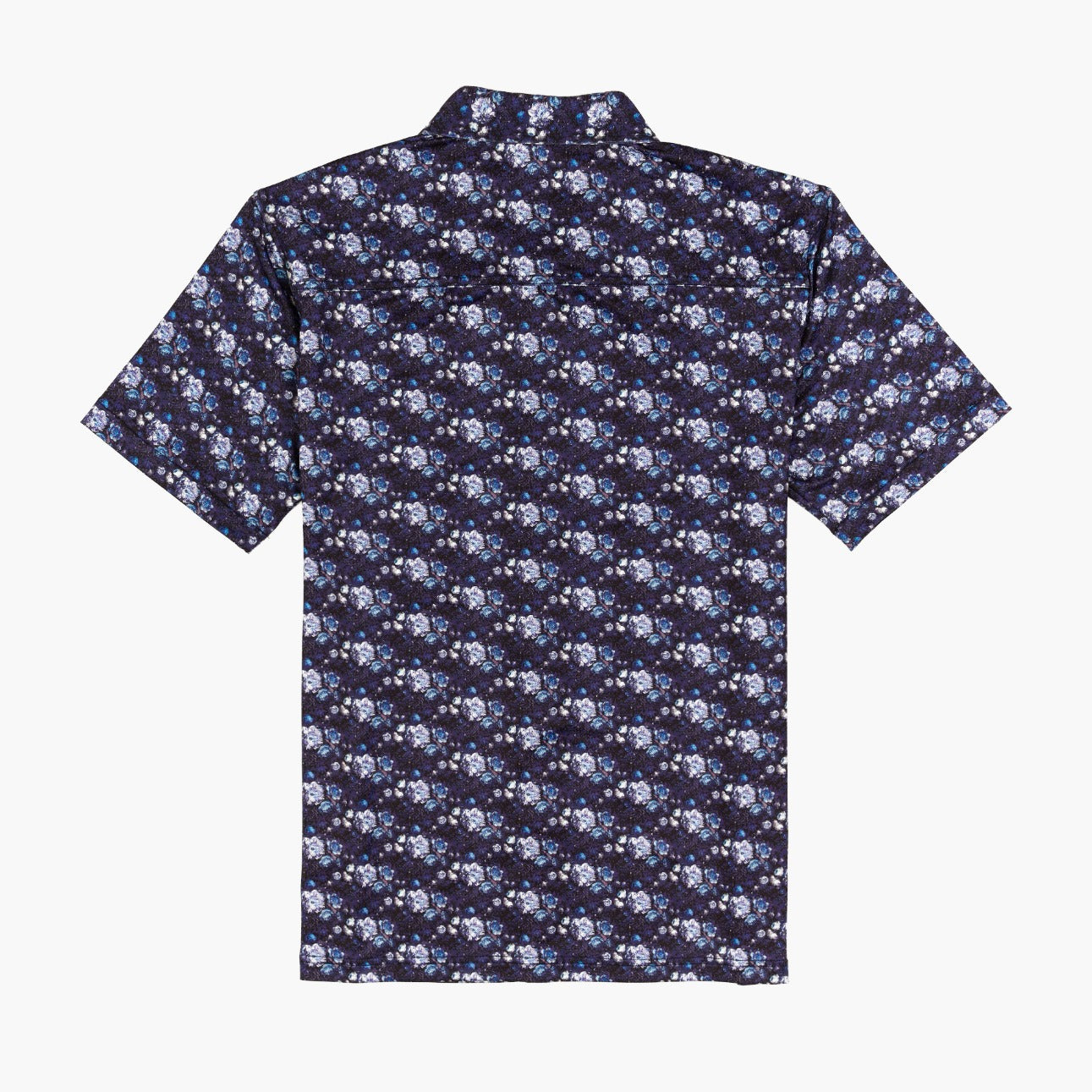 Digi Floral Blues Aqua Terra Button Up
