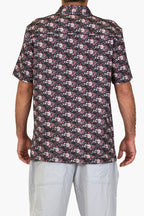 Digi Floral Naturals Aqua Terra Button Up