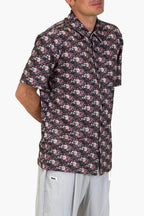 Digi Floral Naturals Aqua Terra Button Up