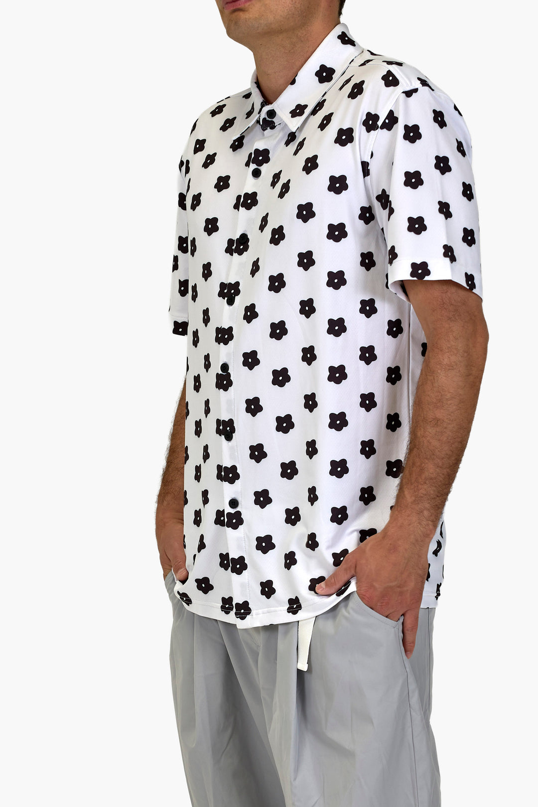 Flower Power Aqua Terra Button Up