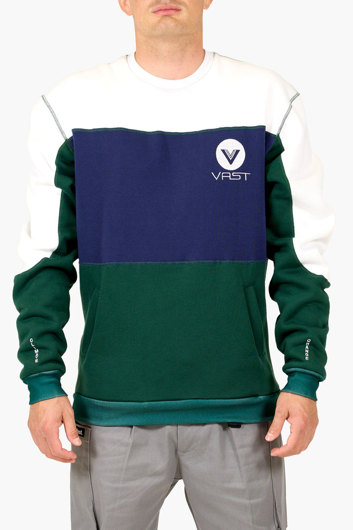Deep Color Block Fleece