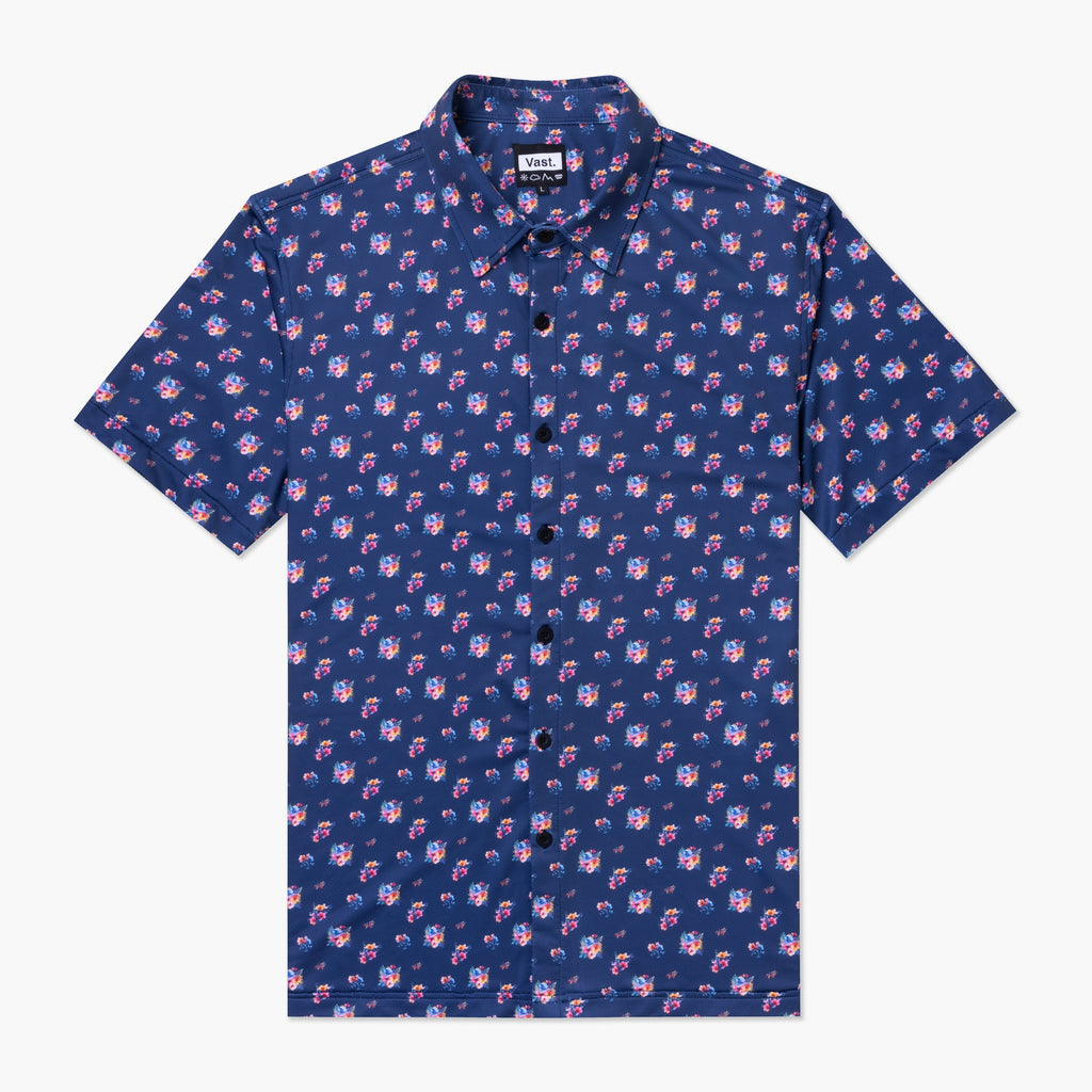 Aqua Terra Multi Floral Tech Button Up