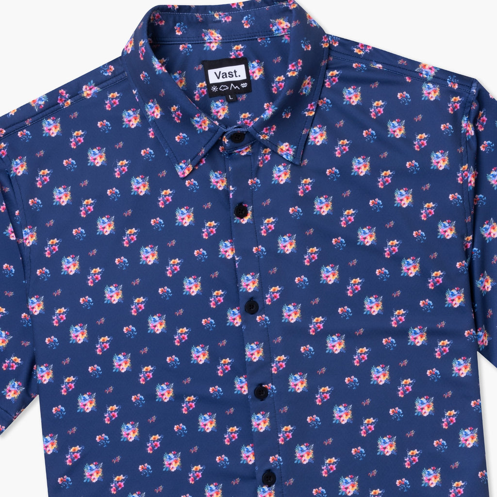 Aqua Terra Multi Floral Tech Button Up