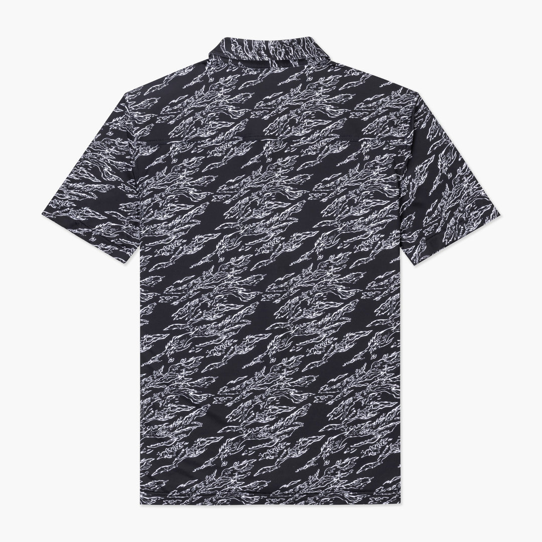 Aqua Terra Midnight Camo Tech Button Up