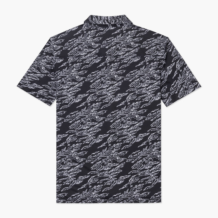 Aqua Terra Midnight Camo Tech Button Up