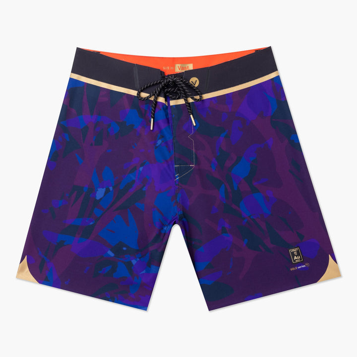 Translucent Foliage Gold Boardshort