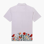 Aqua Terra Floral Fauna and Forest Tech Button Up