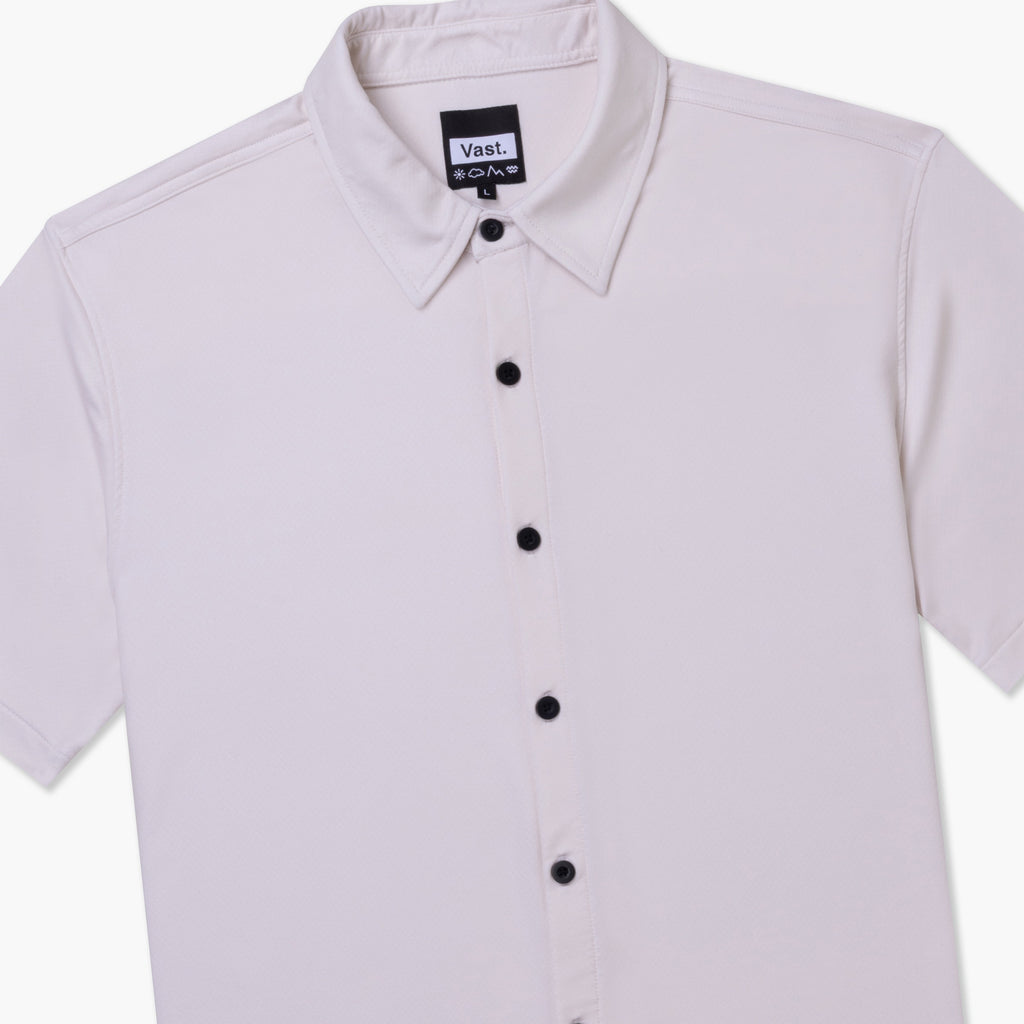 Aqua Terra Floral Fauna and Forest Tech Button Up