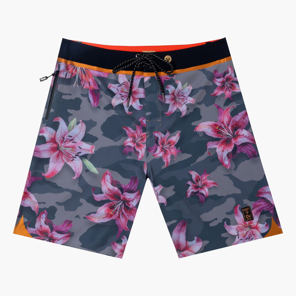 Floral Blend Camo Copper Boardshort
