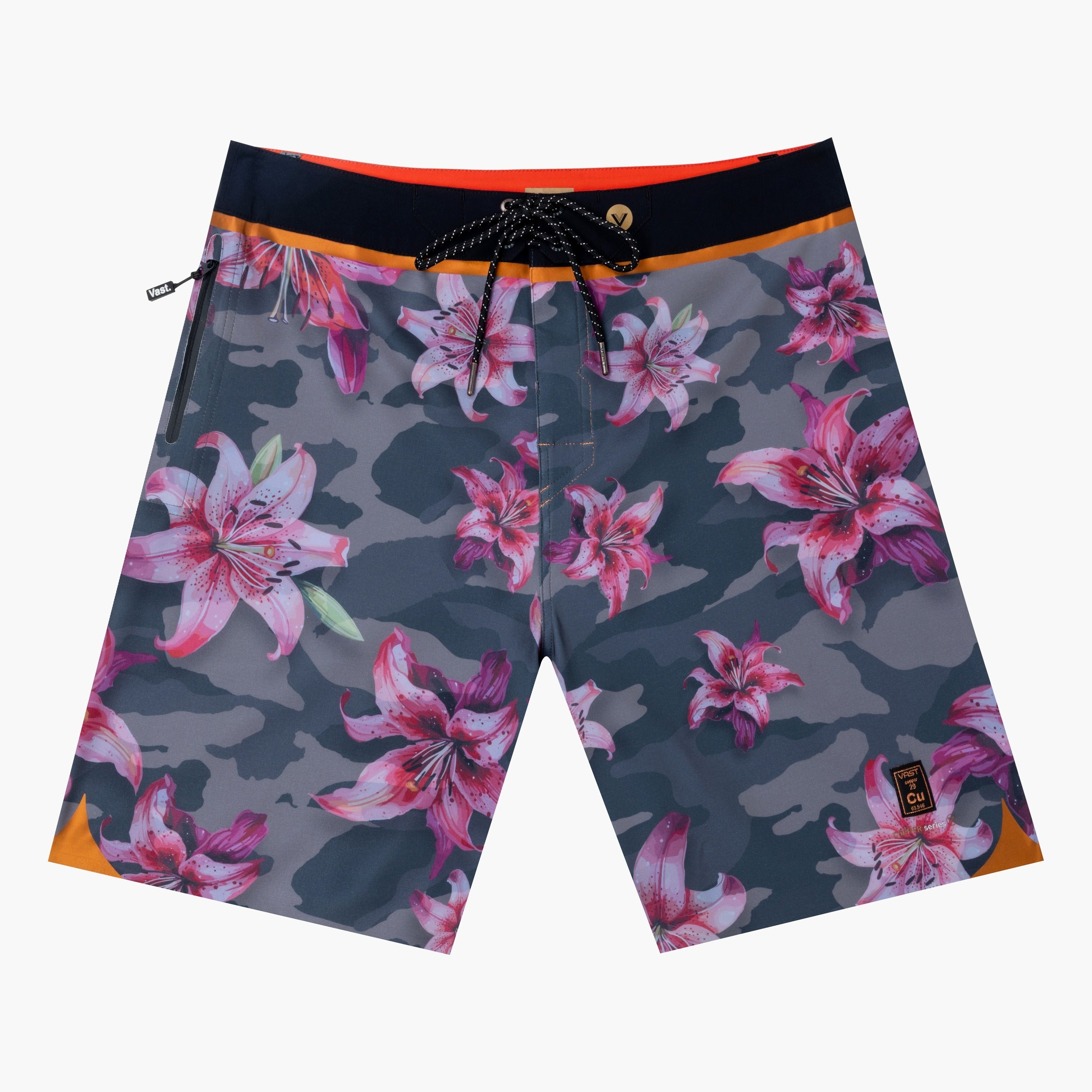 Floral Blend Camo Copper Boardshort