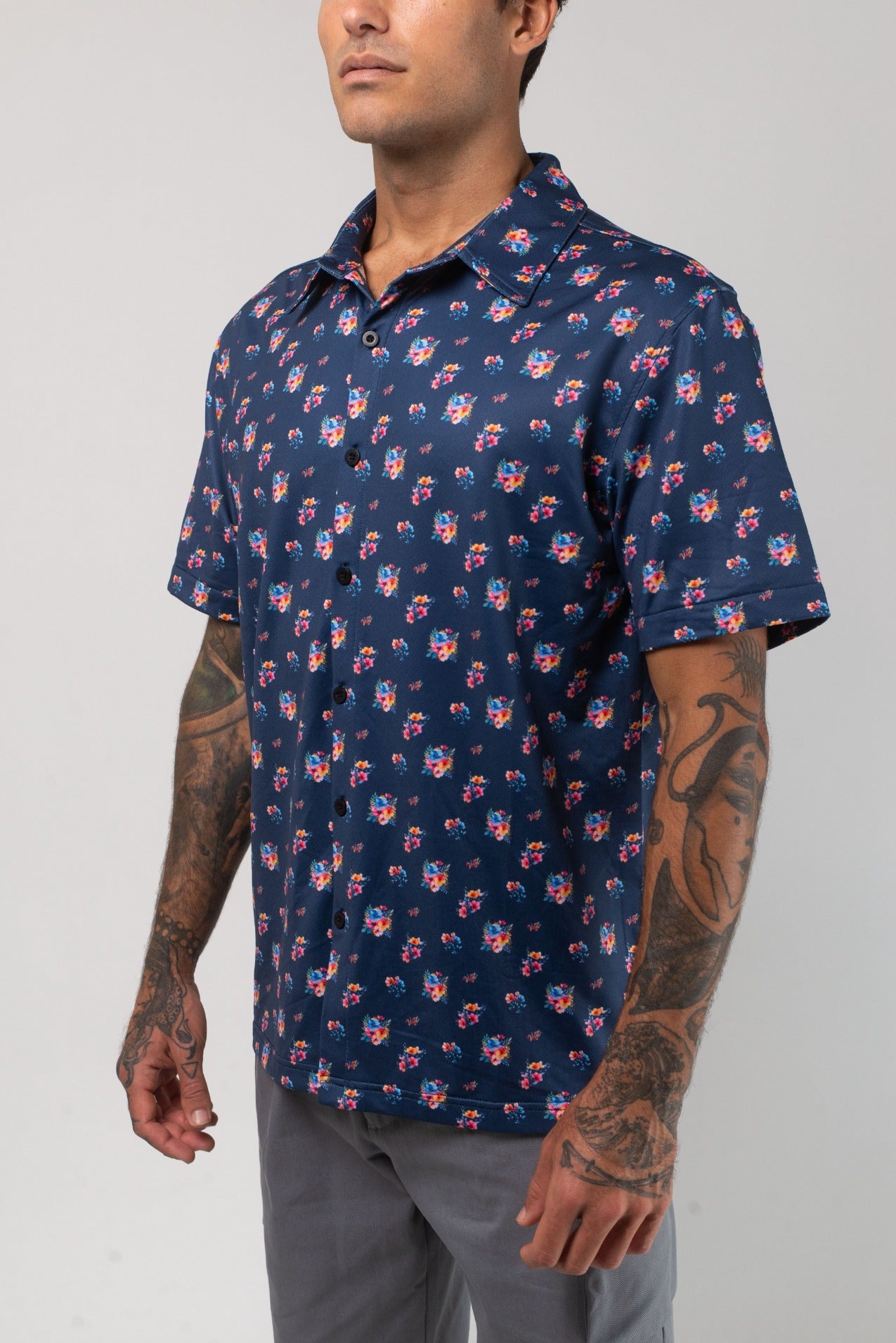 Aqua Terra Multi Floral Tech Button Up
