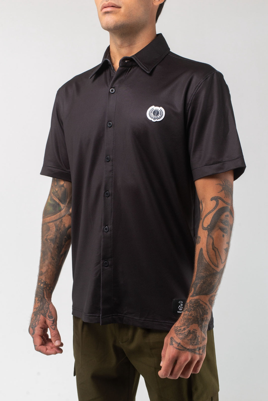 Aqua Terra Night Shade Tech Button Up