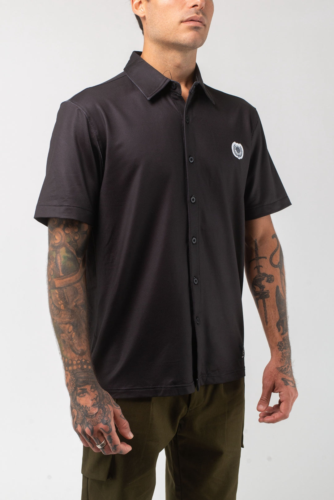 Aqua Terra Night Shade Tech Button Up