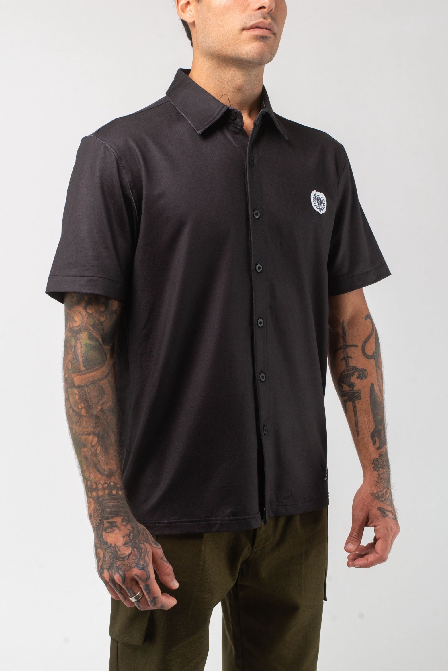 Aqua Terra Night Shade Tech Button Up