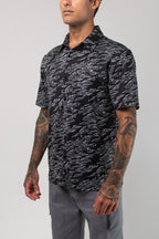 Aqua Terra Midnight Camo Tech Button Up
