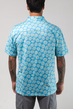 Aqua Terra Mid Century Modern Tech Button Up