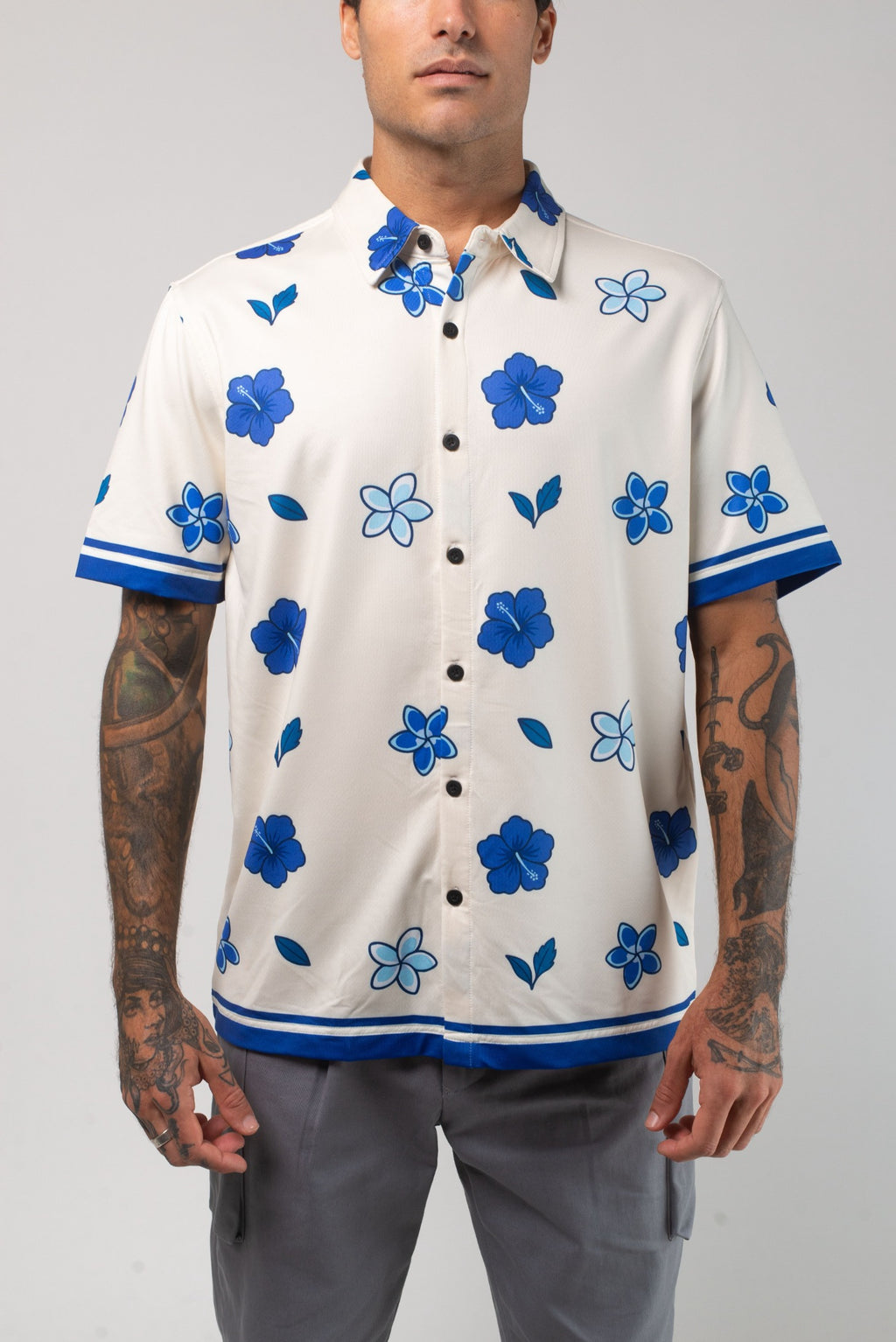 Aqua Terra Floral Dream Tech Button Up