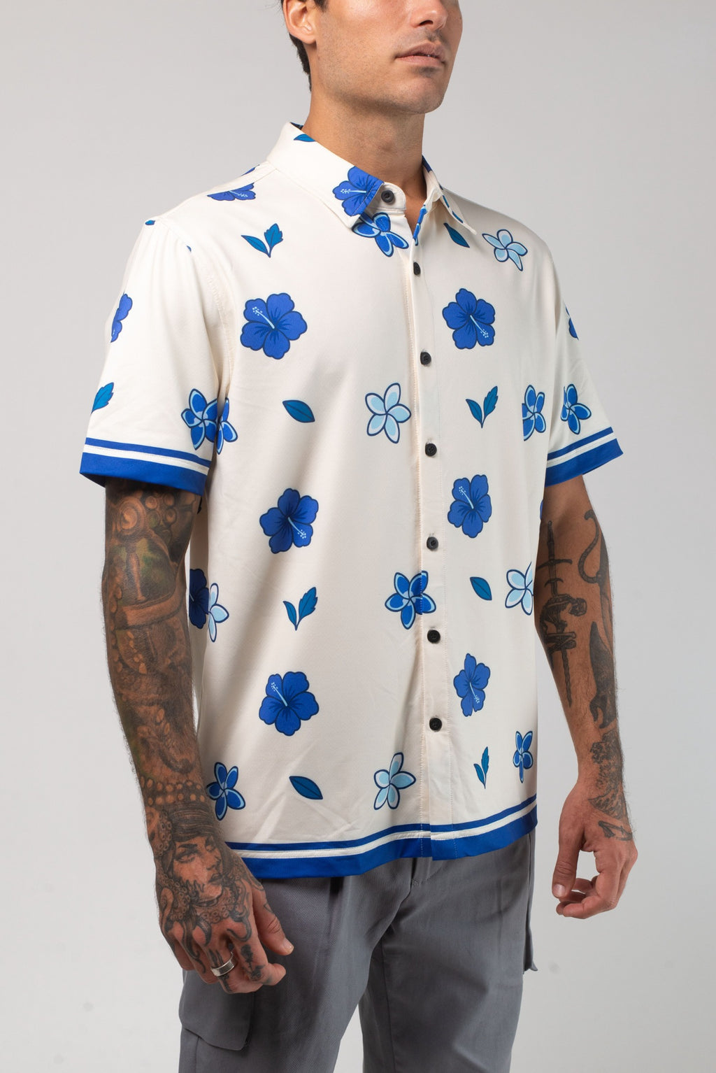 Aqua Terra Floral Dream Tech Button Up