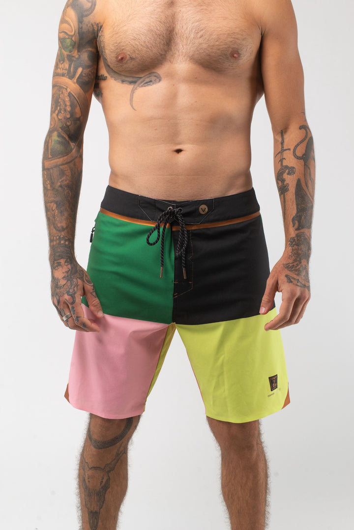 Color Blocks 4 Copper Boardshort