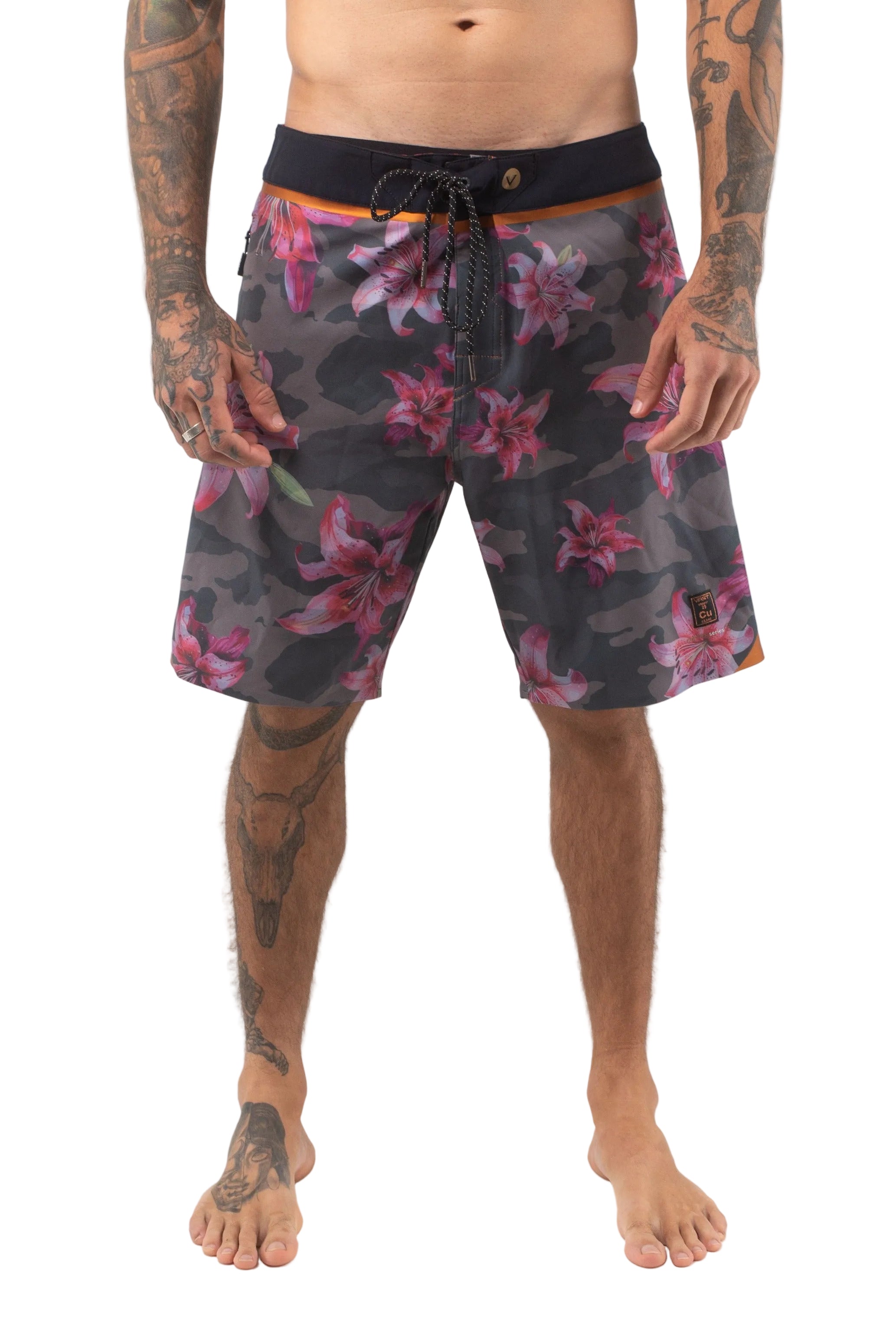 Floral Blend Camo Copper Boardshort
