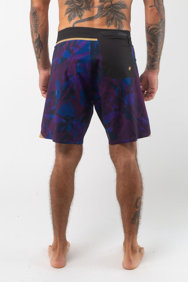 Translucent Foliage Gold Boardshort