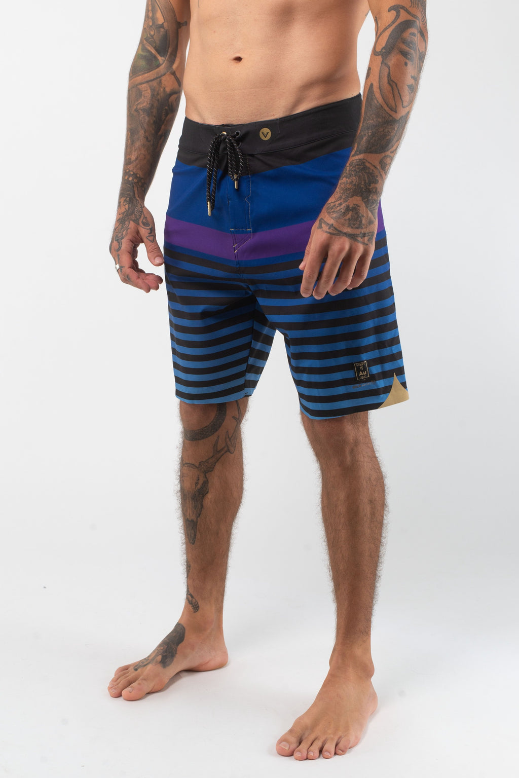 Horie Stripes Gold Boardshort