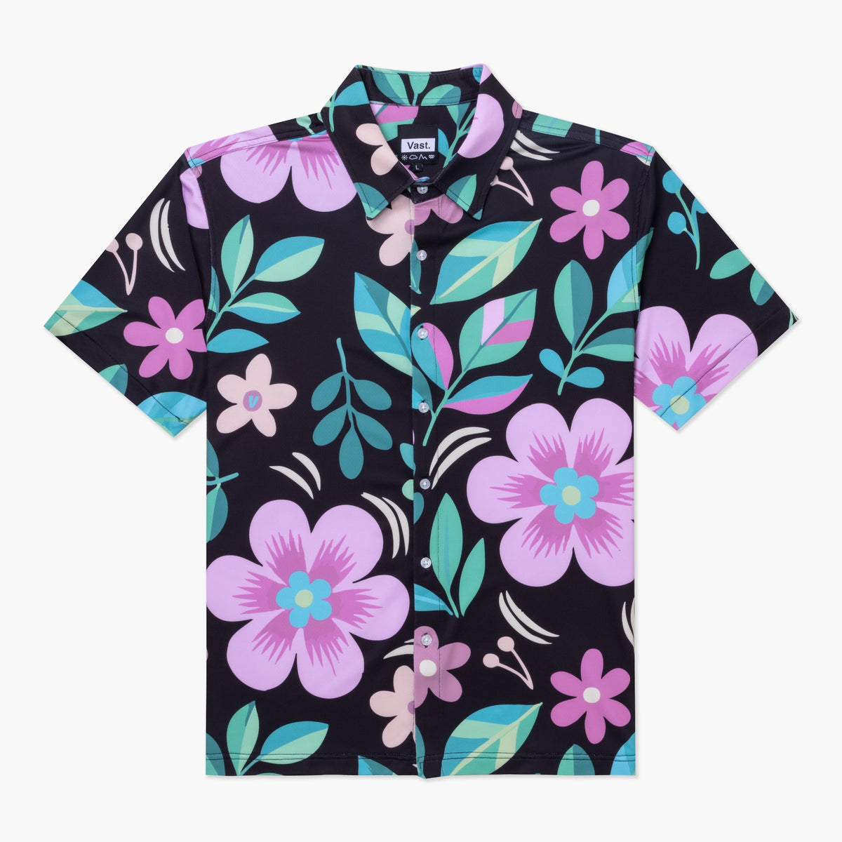 Floral Foliage Button Up